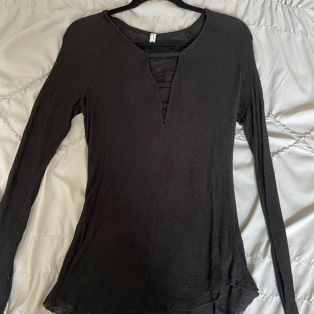 Free People cut out long sleeve
